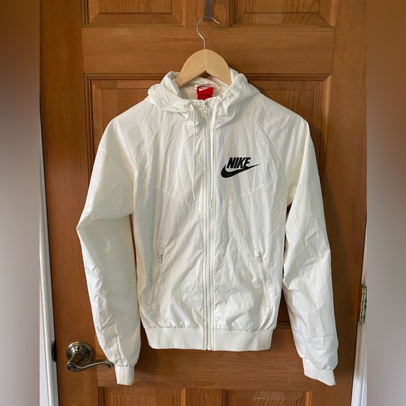 Nike Jackets & Blazers - Nike XS 0-2 Women's Sportswear Original Windrunner Jacket Sail White EUC